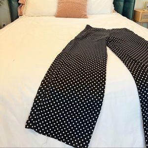 wide leg polka dot slacks size M